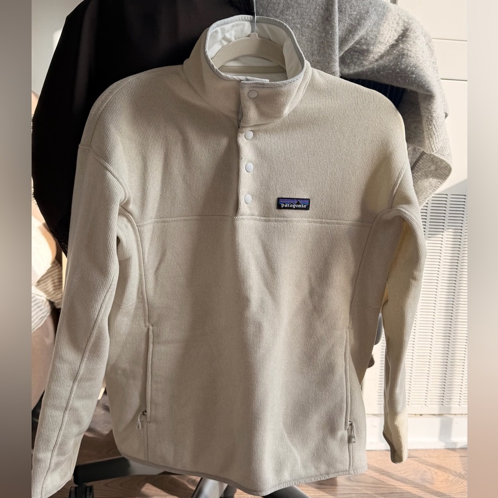 Patagonia Women’s Snap-T Pullover Fleece – Cream/Off-White – Size S